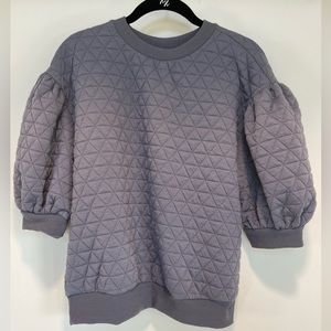 *BRAND NEW WITH TAGS* Blue Balloon Sleeve Top